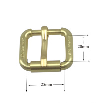 Custom Size Gold Plated Metal Belt Buckle Roller Buckle Pin Buckle (25*20mm)